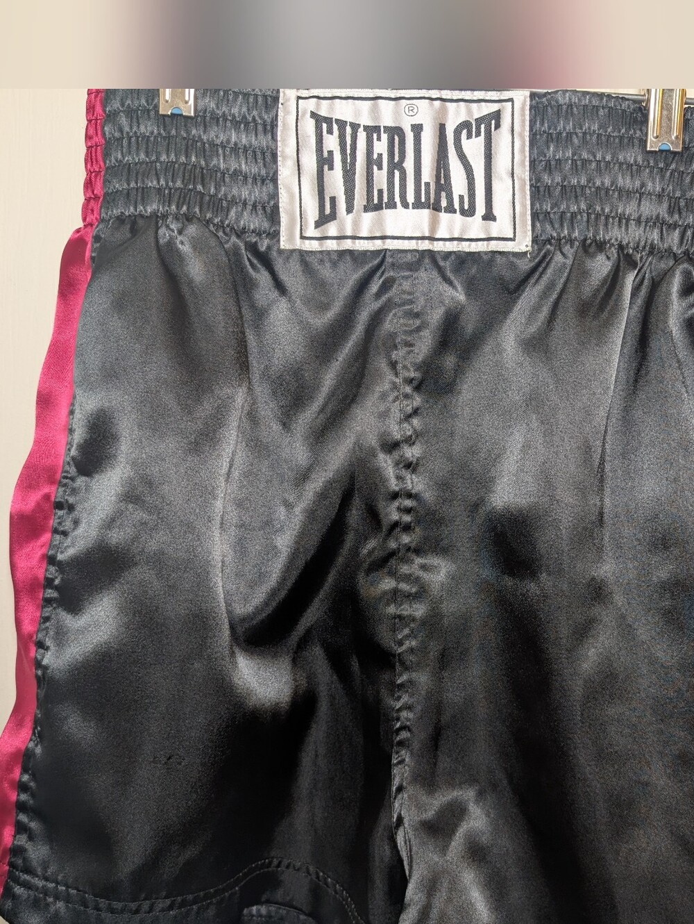 Everlast Boxing Trunks Shorts Large Pink Black Training Gym Sportswear